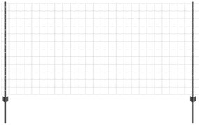 Τείχος και Πόστ Γκρι 1,2 x 10 m Ατσάλι