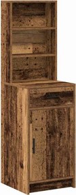 vidaXL Highboard Παλιό ξύλο 41 x 40 x 135 εκ Επεξεργασμένο Ξύλο