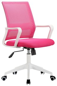 500-023 Καρέκλα Γραφείου Addie Ροζ 59 x 61 x 90-100 Ροζ Πολυκαρβονικό, Mesh, 1 Τεμάχιο