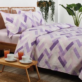 Σεντόνια Υπέρδιπλα (Σετ) Whitegg BA105_2 Purple Λιλά,Μωβ,Ροζ ΧΩΡΙΣ ΛΑΣΤΙΧΟ 245x260