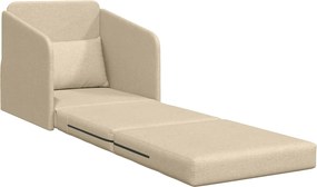 vidaXL Κρεβάτι καναπές Κρεμ 65 x 80 x 83 εκ. ύφασμα