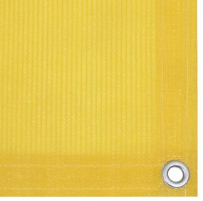 vidaXL Διαχωριστικό Βεράντας Κίτρινο 120 x 400 εκ. από HDPE