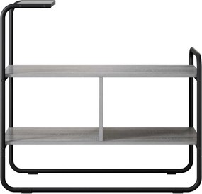 vidaXL Τραπέζι κονσόλας Γκρι Sonoma 80 x 35 x 75 cm Επεξεργασμένο Ξύλο