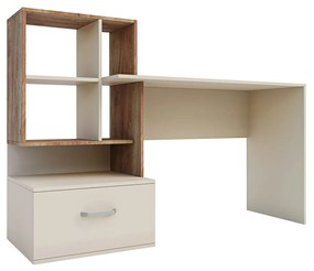 Γραφείο Viola Μπεζ-Σκούρο Δρυς 149x48x105cm