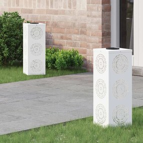 vidaXL Ηλιακό LED Φως Δρόμου 2 pcs Θερμό λευκό 18 x 18 x 50 εκ.