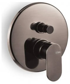 Armando Vicario Slim Black Brushed Μίκτης Εντοιχισμού Με Εκτροπέα
