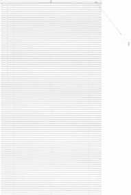vidaXL Βενετσιάνικες Ρόδες Λευκό 220 x 120 εκ Αλουμίνιο
