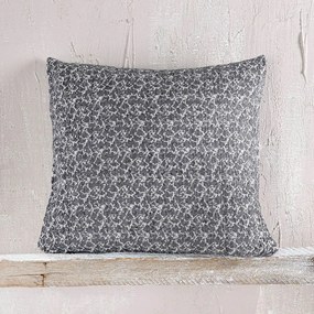 Μαξιλαροθήκη Διακοσμητική Stefan Anthracite Ρυθμός 40Χ40 Cotton,Chenille