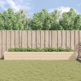 vidaXL Γλάστρα Ελεφαντόδοντο 385 x 100 x 45 εκ Επικαλυμμένος Χάλυβας