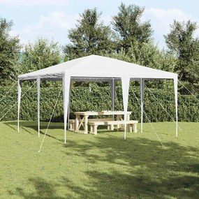 vidaXL Σκηνή Πάρτυ Λευκό 400 x 400 x 266 εκ Πολυαιθυλένιο και Ατσάλι