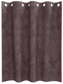 vidaXL Κουρτίνα με κουρτίνες 2 pcs Καφέ 140 x 140 cm Βελούδο