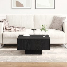 vidaXL Καφέ Τραπέζι Μαύρης Δρυός 60x60x31,5 εκ Φτιαγμένο από Ξύλο