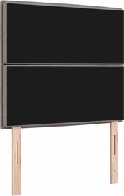 vidaXL LED κεφαλάρι Taupe ύφασμα