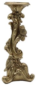 Κηροπήγιο Dulad 020786 14x12xH30cm Gold Polyresin