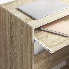 vidaXL Γραφείο Δρύς Sonoma Επεξεργασμένο Ξύλο 77.5 x 43 x 79 εκ.