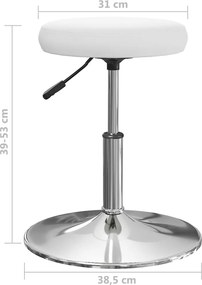 vidaXL Καρέκλες Τραπεζαρίας 4 τεμ. Λευκές από Συνθετικό Δέρμα