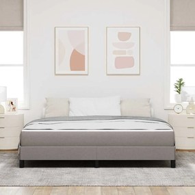vidaXL Κρεβάτι με ελατήρια με στρώμα Taupe 180 x 200 cm ύφασμα