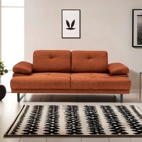 2-Seat Sofa-Bed Mustang - Orange Orange