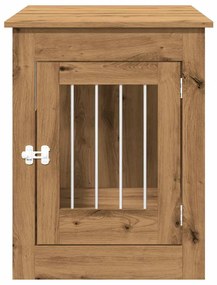 vidaXL Έπιπλα κλουβιού σκύλου Artisan Oak Κατασκευασμένο ξύλο