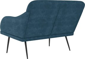 vidaXL Πάγκος Μπλε 110x76x80 εκ. Βελούδινος