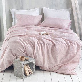 Φανελένια Σεντόνια Μονά (Σετ) Rythmos Flannel Melrose Pink Ροζ ΜΕ ΛΑΣΤΙΧΟ 105x205+25