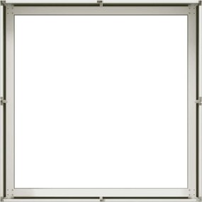 vidaXL Ζαρντινιέρα Λευκή 80x80x30 εκ. από Χάλυβα