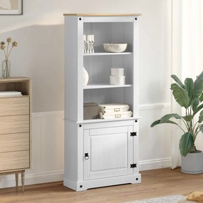 vidaXL Highboard Λευκό 74 x 38 x 170 εκ. Στερεά ξυλεία πεύκου