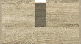 vidaXL Ντουλάπι Μπάνιου Sonoma Δρυς 58 x 33 x 60 εκ. από Επεξεργ. Ξύλο