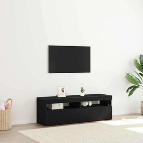 vidaXL Ντουλάπι TV 2 pcs Μαύρο 60 x 35 x 40 εκ. Επεξεργασμένο ξύλο