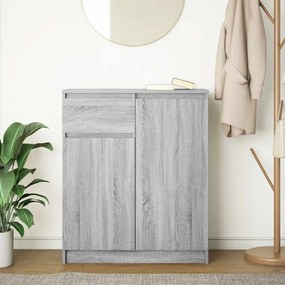 Συρταριέρα με Συρτάρια Γκρι Sonoma 71x35x84 εκ. από Επεξ. Ξύλο - Γκρι