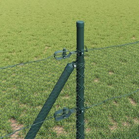 vidaXL Έξιγωνο φράχτη σταθερού εδάφους 10 x 0,5 m Πράσινο Δίχτυ