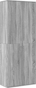 vidaXL Ντουλάπι Γκρι Sonoma 70x35x180 εκ. από Επεξεργασμένο Ξύλο
