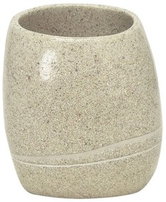 Ποτήρι Οδοντόβουρτσας Stones 5080 Sand Beige Kleine Wolke Polyresin