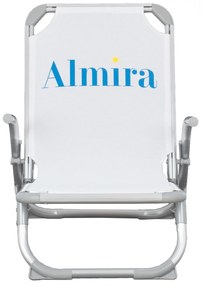 Καρέκλα Παραλίας ALMIRA C5053.03 Αλουμινίου με Ψηλή Πλάτη Βαρέως Tύπου Λευκό 56x70x66 εκ. 56x70x66 εκ.