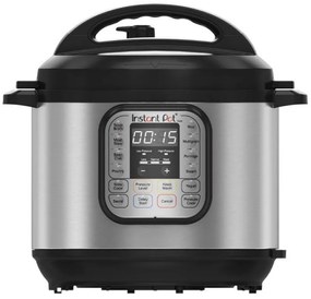 Πολυμάγειρας Instant Pot DUO 6 112018201, 1000W, 5.7l, 13 προγράμματα, 7 λειτουργίες, σύστημα ασφαλείας, ασημί/μαύρο