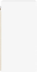 vidaXL Ντουλάπι Τηλεόρασης Τοίχου Λαμπερό Λευκό 30 x 31 x 60 εκ