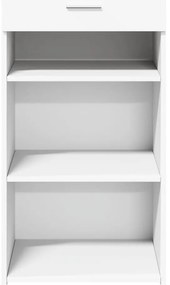 vidaXL Συρταριέρα Λευκή 50x42,5x93 εκ. από Επεξεργασμένο Ξύλο