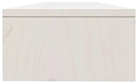 vidaXL Βάση Οθόνης Λευκή 100 x 24 x 13 εκ. από Μασίφ Ξύλο Πεύκου