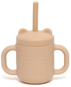 Ποτήρι Σιλικόνης Με Καλαμάκι 175ml Honey Peach Petit Monkey PTM-SCLS3