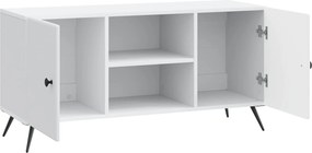 vidaXL Ντουλάπι TV Λευκό 102 x 34,5 x 50 εκ. Επεξεργασμένο Ξύλο