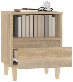 vidaXL Κομοδίνο Sonoma Δρυς 40x35x50 εκ.
