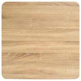 Τραπέζι Bistro Ανοιχτό Καφέ 60 x 60 εκ. από MDF - Καφέ