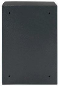 vidaXL Χρηματοκιβώτιο Σκοτεινό γκρίζο RAL7016 31 x 35 x 50 εκ Ατσάλι