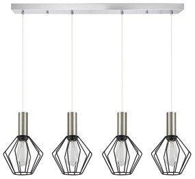 Φωτιστικό Οροφής Πολύφωτο Homelighting 77-8441 Nickel