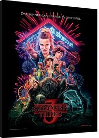 Κορνιζαρισμένη αφίσα Stranger Things - Summer of 85