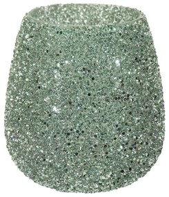 Κηροπήγιο Γυάλινο 9,5x9εκ. Strass Green Art Et Lumiere 30543