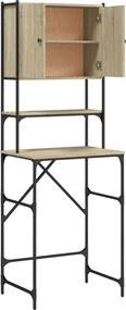 vidaXL Ντουλάπι Πλυντηρίου Sonoma Δρυς 68x48,5x194 εκ.