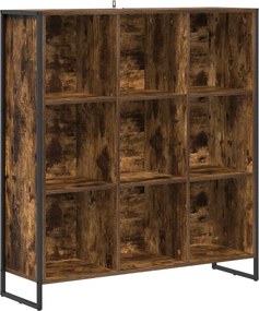 vidaXL Βιβλιοθήκη Καπνιστό Δρύς 99.5 x 30 x 108.5 εκ