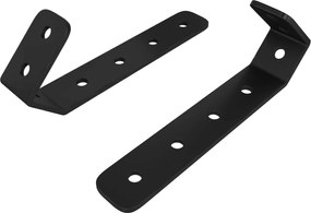 vidaXL Άγκιστρα 2 pcs Μαύρο M5 x 110 mm Σίδερο