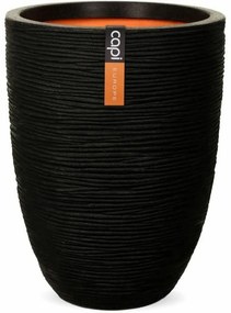 Γλάστρα Capi Europe Μαύρο Πλαστική ύλη Στρόγγυλο